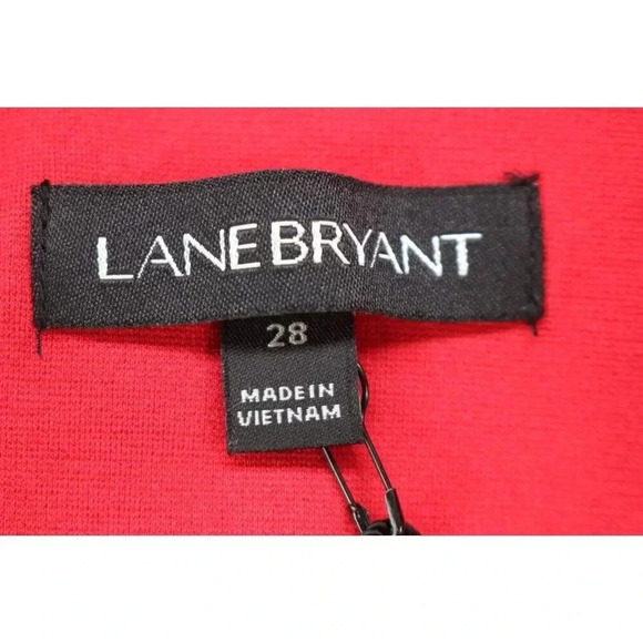 Lane Bryant Red Full Zip Jacket-Zip Pockets-Size 28-New without Tags - Picture 4 of 9